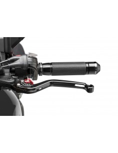 puig leva frizione fissa nero e selettore rosso - lunghezza: 160 mm - (attenzione la leva non include l'adattatore) - 270nr