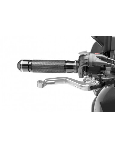 puig leva freno fissa corta argento con selettore argento - lunghezza: 129 mm - (attenzione la leva non include l'adattatore) - 