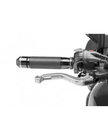 puig leva freno fissa corta argento con selettore nero - lunghezza: 129 mm - (attenzione la leva non include l'adattatore) - 180