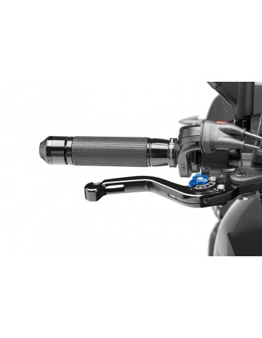 puig leva freno fissa corta nero con selettore blu - lunghezza: 129 mm - (attenzione la leva non include l'adattatore) - 180na