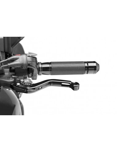 puig leva frizione fissa corta nero con selettore argento - lunghezza: 129 mm - (attenzione la leva non include l'adattatore) - 