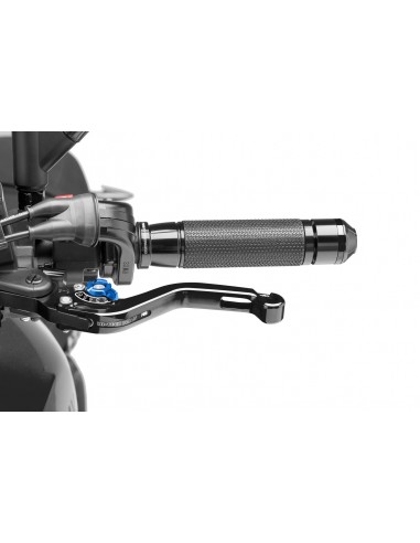 puig leva frizione fissa corta nero con selettore blu - lunghezza: 129 mm - (attenzione la leva non include l'adattatore) - 280n