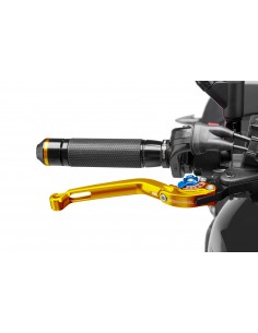 puig leva freno pieghevole oro con selettore blu - lunghezza: 160 mm - (attenzione la leva non include l'adattatore) - 160oa