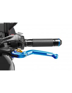 puig leva frizione pieghevole blu con selettore oro - lunghezza: 160 mm - (attenzione la leva non include l'adattatore) - 260ao