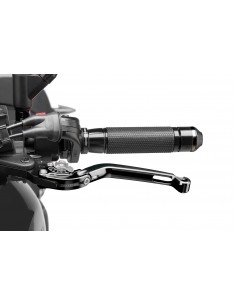 puig leva frizione pieghevole nero con selettore argento - lunghezza: 160 mm - (attenzione la leva non include l'adattatore) - 2