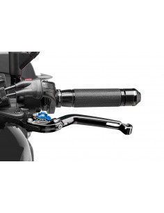 puig leva frizione pieghevole nero con selettore blu - lunghezza: 160 mm - (attenzione la leva non include l'adattatore) - 260na