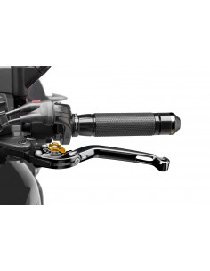 puig leva frizione pieghevole nero con selettore oro - lunghezza: 160 mm - (attenzione la leva non include l'adattatore) - 260no