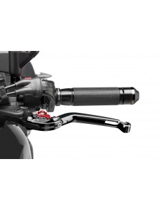 puig leva frizione pieghevole nero con selettore rosso - lunghezza: 160 mm - (attenzione la leva non include l'adattatore) - 260