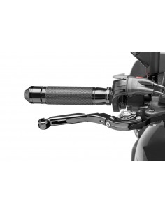 puig leva freno estensibile e pieghevole con corpo centrale di nero estensione di nero e selettore argento - lunghezza: 133-153 