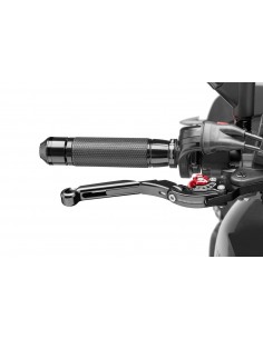 puig leva freno estensibile e pieghevole con corpo centrale di nero estensione di nero e selettore rosso - lunghezza: 133-153 mm