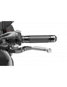 puig leva frizione estensibile e pieghevole con corpo centrale di nero estensione argento e selettore argento - lunghezza: 133-1