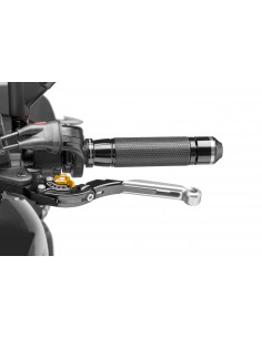 puig leva frizione estensibile e pieghevole con corpo centrale di nero estensione argento e selettore oro - lunghezza: 133-153 m