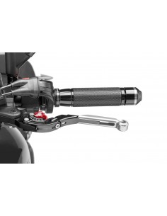 puig leva frizione estensibile e pieghevole con corpo centrale di nero estensione argento e selettore rosso - lunghezza: 133-153