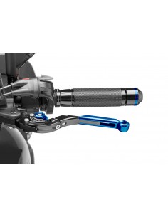 puig leva frizione estensibile e pieghevole con corpo centrale di nero estensione blu e selettore blu - lunghezza: 133-153 mm - 