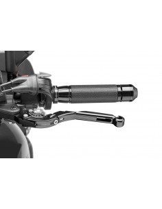 puig leva frizione estensibile e pieghevole con corpo centrale di nero estensione di nero e selettore argento - lunghezza: 133-1