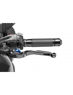 puig leva frizione estensibile e pieghevole con corpo centrale di nero estensione di nero e selettore blu - lunghezza: 133-153 m