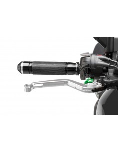 puig leva freno fissa argento e selettore verde - lunghezza: 160 mm - (attenzione la leva non include l'adattatore) - 170pv