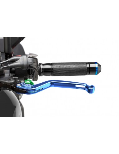 puig leva frizione fissa blu e selettore verde - lunghezza: 160 mm - (attenzione la leva non include l'adattatore) - 270av