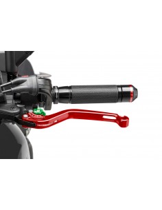puig leva frizione fissa rosso e selettore verde - lunghezza: 160 mm - (attenzione la leva non include l'adattatore) - 270rv