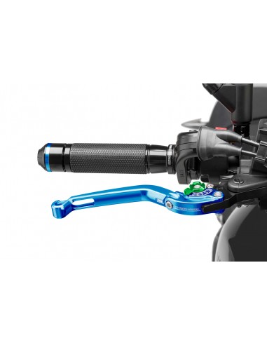 puig leva freno pieghevole blu e selettore verde - lunghezza: 160 mm - (attenzione la leva non include l'adattatore) - 160av