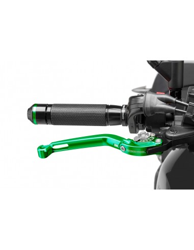 puig leva freno pieghevole verde e selettore argento - lunghezza: 160 mm - (attenzione la leva non include l'adattatore) - 160vp