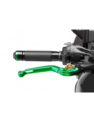puig leva freno pieghevole verde e selettore oro - lunghezza: 160 mm - (attenzione la leva non include l'adattatore) - 160vo