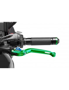 puig leva frizione pieghevole verde e selettore blu - lunghezza: 160 mm - (attenzione la leva non include l'adattatore) - 260va