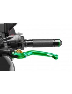 puig leva frizione pieghevole verde e selettore oro - lunghezza: 160 mm - (attenzione la leva non include l'adattatore) - 260vo