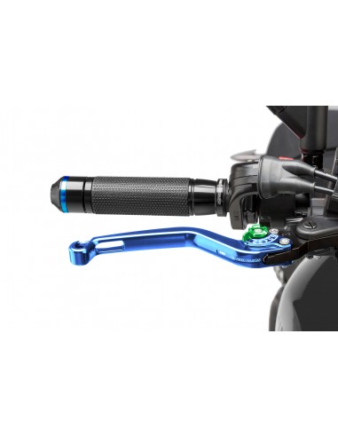 puig leva freno fissa blu e selettore verde - lunghezza: 160 mm - (attenzione la leva non include l'adattatore) - 170av
