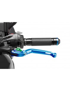 puig leva frizione pieghevole blu e selettore verde - lunghezza: 160 mm - (attenzione la leva non include l'adattatore) - 260av