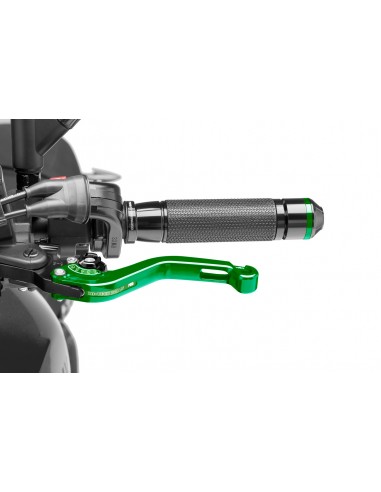 puig leva frizione fissa corta verde e selettore nero - lunghezza: 129 mm - (attenzione la leva non include l'adattatore) - 280v