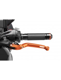 puig leva frizione pieghevole arancione e selettore nero - lunghezza: 160 mm - (attenzione la leva non include l'adattatore) - 2