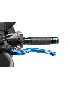 puig leva frizione pieghevole blu e selettore arancione - lunghezza: 160 mm - (attenzione la leva non include l'adattatore) - 26