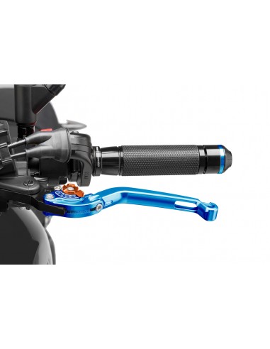 puig leva frizione pieghevole blu e selettore arancione - lunghezza: 160 mm - (attenzione la leva non include l'adattatore) - 26