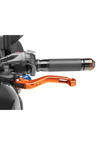 puig leva frizione fissa corta arancione e selettore blu - lunghezza: 129 mm - (attenzione la leva non include l'adattatore) - 2