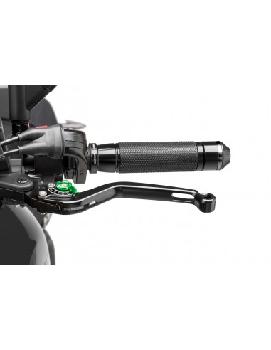 puig leva frizione fissa arancione e selettore verde - lunghezza: 160 mm - (attenzione la leva non include l'adattatore) - 270nv
