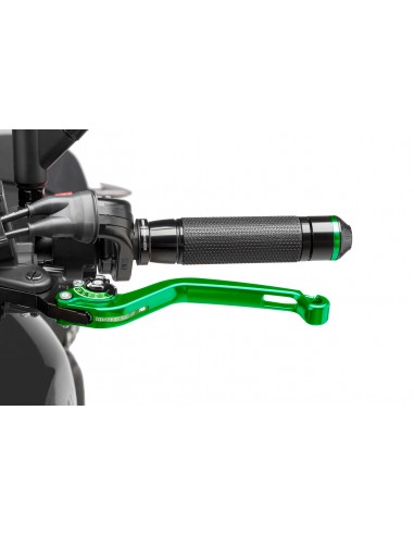 puig leva frizione fissa verde e selettore arancione - lunghezza: 160 mm - (attenzione la leva non include l'adattatore) - 270vn