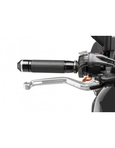 puig leva freno fissa argento e selettore arancione - lunghezza: 160 mm - (attenzione la leva non include l'adattatore) - 170pt