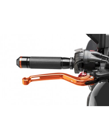 puig leva freno fissa arancione e selettore rosso - lunghezza: 160 mm - (attenzione la leva non include l'adattatore) - 170tr