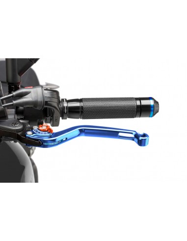 puig leva frizione fissa blu e selettore arancione - lunghezza: 160 mm - (attenzione la leva non include l'adattatore) - 270at