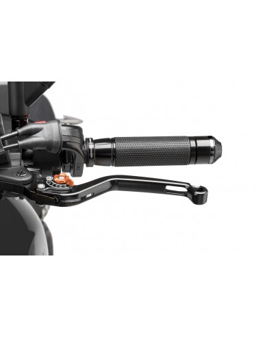 puig leva frizione fissa nero e selettore arancione - lunghezza: 160 mm - (attenzione la leva non include l'adattatore) - 270nt