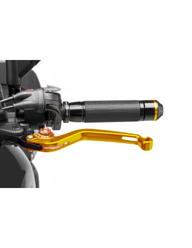 puig leva frizione fissa oro e selettore arancione - lunghezza: 160 mm - (attenzione la leva non include l'adattatore) - 270ot