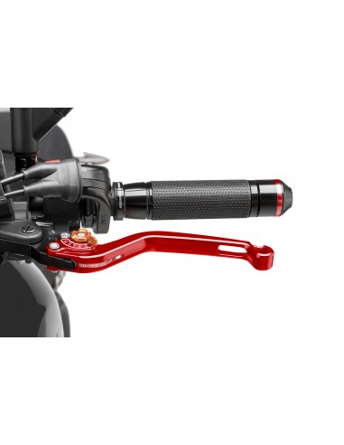 puig leva frizione fissa rosso e selettore arancione - lunghezza: 160 mm - (attenzione la leva non include l'adattatore) - 270rt