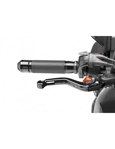 puig leva freno fissa corta nero e selettore arancione - lunghezza: 129 mm - (attenzione la leva non include l'adattatore) - 180
