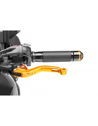 puig leva frizione fissa corta oro e selettore arancione - lunghezza: 129 mm - (attenzione la leva non include l'adattatore) - 2
