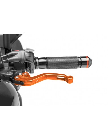 puig leva frizione fissa corta arancione e selettore arancione - lunghezza: 129 mm - (attenzione la leva non include l'adattator