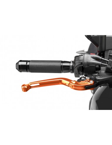 puig leva freno pieghevole arancione e selettore nero - lunghezza: 160 mm - (attenzione la leva non include l'adattatore) - 160t