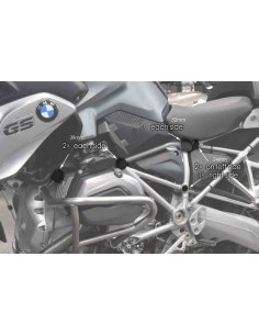 PUIG TAPPI PER TELAIO DUCATI DIAVEL/S 2014 NERO vendita online Como