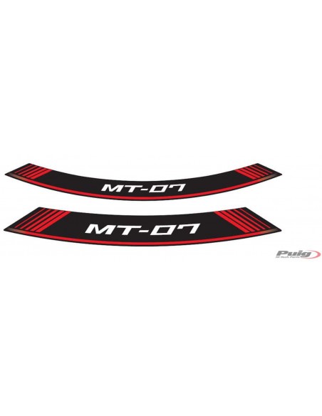 PUIG ADESIVI CERCHI YAMAHA MT-07 ROSSO vendita online Como