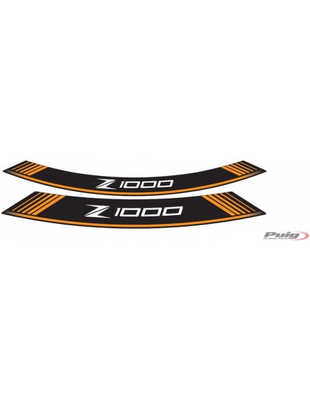 PUIG ADESIVI CERCHI KAWASAKI Z1000 ARANCIONE vendita online Como